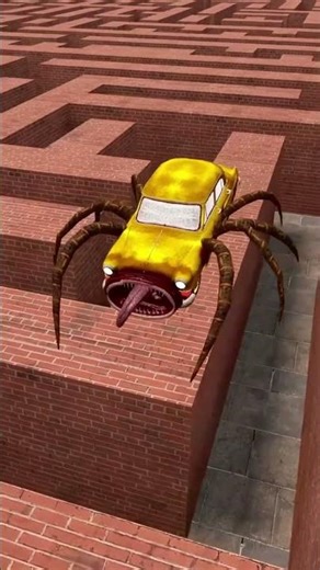 Car Eater Girl Need Help In Big Maze #shorts