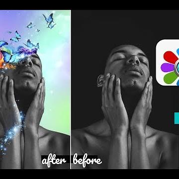 PORTRAIT TRANSFORMATION with butterflies and Gradient Background | Mastering Artistic Photo Editing