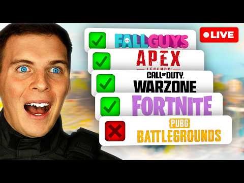 🔴LIVE - Winning in EVERY Battle Royale in ONE Stream!!🔴