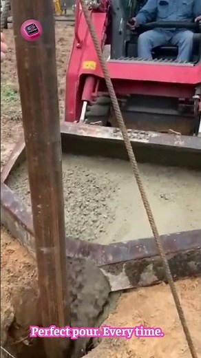 🏗️ This Automatic Concrete Pouring Machine Is Mesmerizing #ConstructionTech
