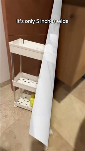 SPACEKEEPER Slim Storage Cart 3 Tier Mobile Shelving Unit Organizer Slide Out Storage Rolling Utilit