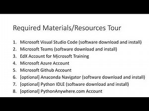 Python Tools and Materials Tour