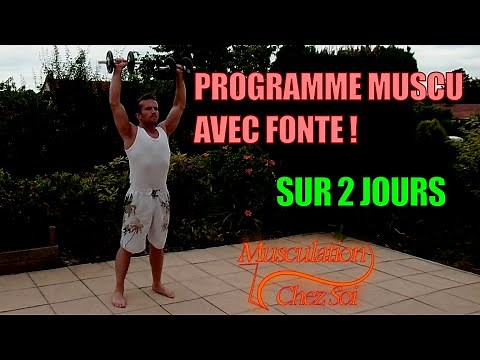 Programme musculation prise de masse avec haltères sur 2 jours / niveau avancé