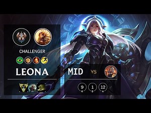 Leona Mid vs Qiyana - BR Challenger Patch 9.24