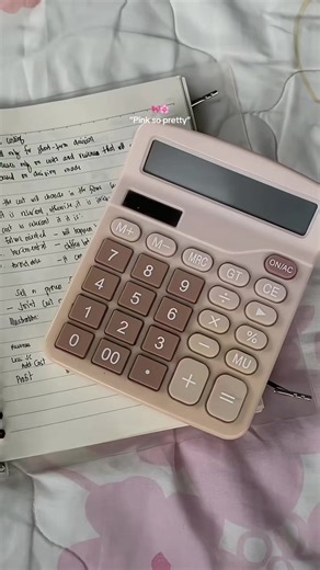 Stylish Pink Calculators for Students and Stores