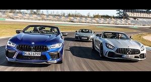 BMW M8 Competition Takes On Mercedes-AMG GT R And Audi R8 On The Track | Carscoops