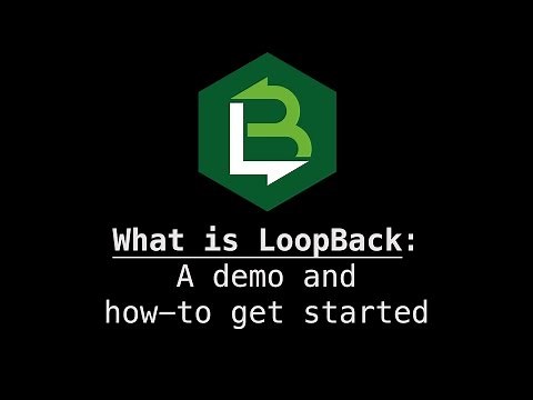 What is LoopBack: a demo and how to get started