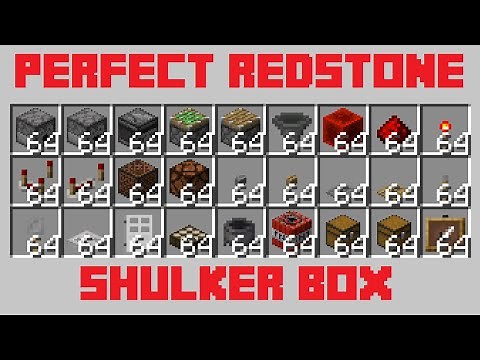 Perfect Redstone Shulker Box Docking Station with Storage System - Minecraft Redstone Tutorial