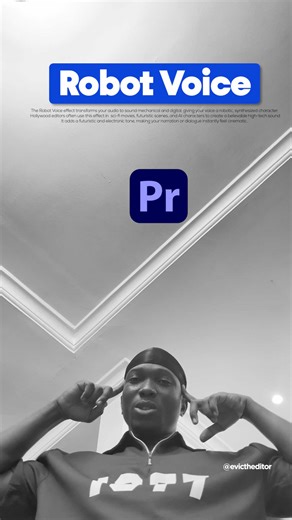 How to do the Robot voice effect in premiere pro #soundeffects #tutorials #premierepro #fyp #soundeffects