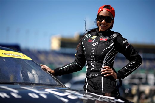 Dystany Spurlock’s road from 18-wheelers to NASCAR as first Black woman driver