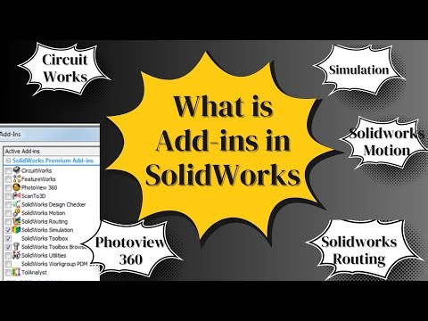 What is Add-ins in SolidWorks || Solidworks Advance Tool Packages & How to Use it #trendingvideo