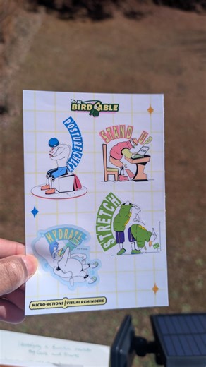 Custom Visual Reminders Bird Sticker Sheet | Functional Self Care Planner, and Waterbottle Stickers - Etsy