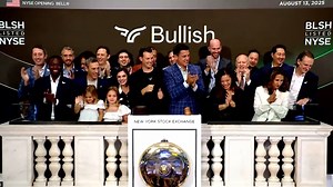 Cayman company Bullish surges on NYSE debut after $1.1B IPO Bullish, a digital-asset institutional platform headquartered in the Cayman Islands, soared in its New York Stock Exchange debut on Wednesday after raising US$1.11 billion in an initial public offering. The stock ended up opening at US$90, up 143% from its IPO price of US$37, giving the company a market value of US$13.2 billion based on the outstanding shares listed in the filing. The Camana Bay-based company sold 30 million shares in a