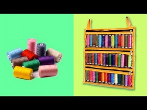 BEST WAYS to MAKE WALL MOUNTED THREAD STORAGE!