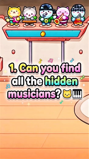 Can you find all the hidden musicians? 🐱🎹 #shortvideo #tocaboca #animation #free #update #2026