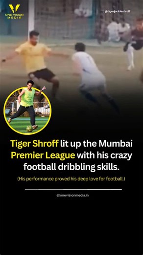 Onevision Media on Instagram: "Tiger Shroff lit up the Mumbai Premier League with his sharp football dribbling skills, stunning fans on and off the pitch. The actor once again proved his deep passion for football beyond films. Follow [@onevisionmedia.in ] to stay informed and updated❗ . . #onevisionmedia #TigerShroff #MumbaiPremierLeague #IndianFootball"