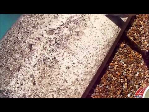 Clean mildew from pool coping quick and cheap