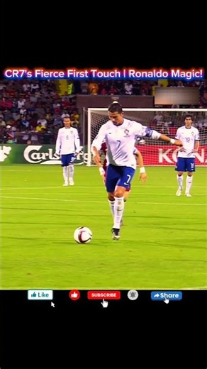 🔥CR7's Fierce First Touch Magic! How does he do it? Tag a fan & SIUUU! #ronaldo #cr7 #footballedits