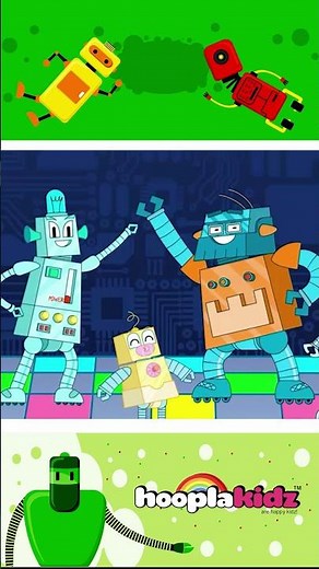 Robot Finger Family - Baby Finger Song #nurseryrhymes #shorts #hooplakidz