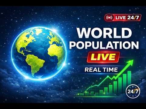 🌍 World Population Live 🔴 Real Time Counter | Guess The Population & Win!