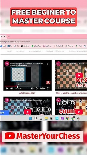 FREE - Beginner to Master interactive Course #chess #masteryourchess