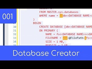 001- Create Database Procedure - SQL Master Data Management