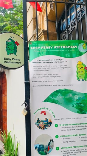 🇻🇳 A Morning Day in EZPZ 🤟🏻 #LearningVietnamese #Vietnamese #Vietnamese #VietnameseLesson #HocTiengViet #VietVocab #EasyPeasyVietnamesy #Vietnam #vietnamesebeginners __________________________________ 𝘾𝙤𝙣𝙩𝙖𝙘𝙩 𝙐𝙨 𝙛𝙤𝙧 𝙮𝙤𝙪𝙧 𝙛𝙖𝙨𝙩𝙚𝙧 𝙖𝙣𝙙 𝙢𝙤𝙧𝙚 𝙚𝙛𝙛𝙚𝙘𝙩𝙞𝙫𝙚 𝙑𝙞𝙚𝙩𝙣𝙖𝙢𝙚𝙨𝙚 𝙘𝙤𝙪𝙧𝙨𝙚𝙨: 🔗 www.easypeasyvietnamesy.com 📞 84 366 234 764 📧 info@easypeasyvietnamesy.com 🏚 Add 1: No.51, Alley 55, Hoàng Hoa Thám, Ba Đình, Hà Nội 🏚 Add 2: No.16, Tô Ngọc Vân, Tây 