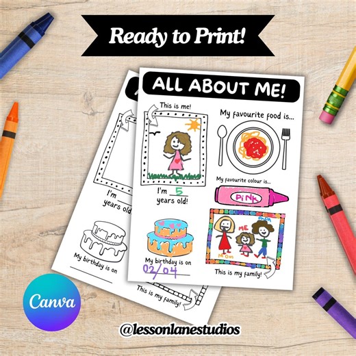 Editable Canva Lesson Plans: Pre-k/kindergarten (digital Download) - Etsy