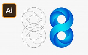 Illustrator教程中的无限标志设计