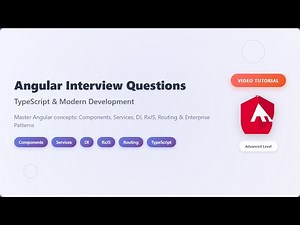Angular Interview Questions 2025 - Components, Services, DI, RxJS & Routing Guide