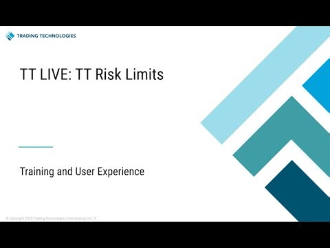 TT® Live: TT Risk Limits