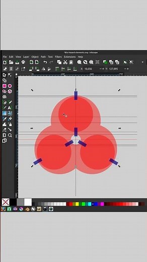 Biohazard logo creation - Fast tutorial ( Inkscape )