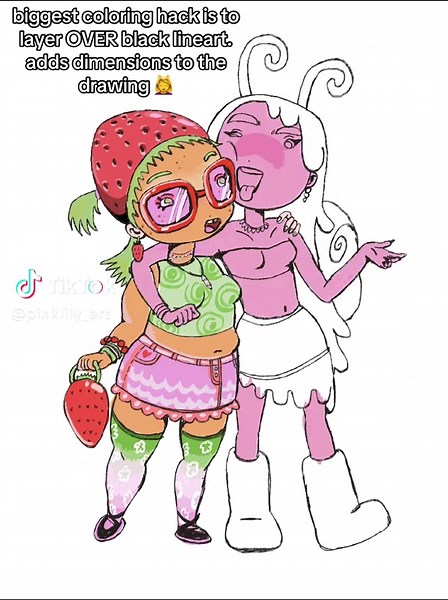 Top Drawing Tips: Layering Over Lineart