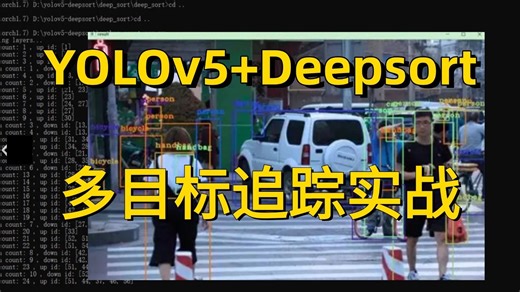 基于【YOLOV5 Deepsort】实现多目标追踪，附原理详解 项目实战，零基础也能入门，看完就能跑通！（AI/深度学习/计算机视觉/目标检测）