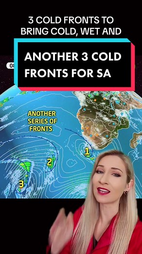 Cold Fronts Expected to Hit South Africa Tonight - Weather Forecast
