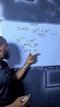 How To Solve Exponential Equations Step-by-Step #maths #mathtutorial #education
