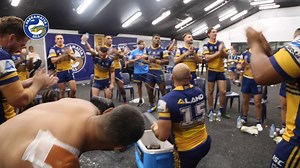 PARRA PARRA! For the first time, watch the boys belt out the team song in the sheds of Bankwest Stadium! Team Song: https://eels.co/2KVkTwX Match Highlights: https://eels.co/2L8V0Kv Match Report: https://eels.co/2PmSf6r Historic Night for Moses: https://eels.co/2UMr4rL | Parramatta Eels