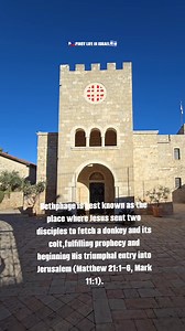 Bethphage—the village on the Mount of Olives where Jesus sent His disciples for the donkey. From here began the Triumphal Entry, fulfilling ancient prophecy. #pinoylifeinisrael #Israel #holyland #fblifestyle #Jerusalem | Pinoy Life in Israel