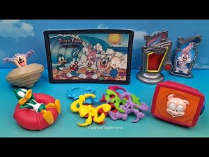 1998 WENDY'S TINY TOON ADVENTURES Set of 6 COLLECTIBLES VIDEO REVIEW