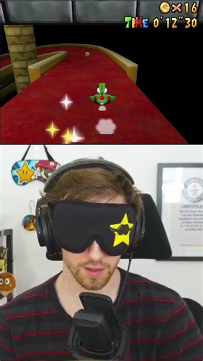 SM64 DS Secret Slide BLINDFOLDED #mario #speedrun #nintendo