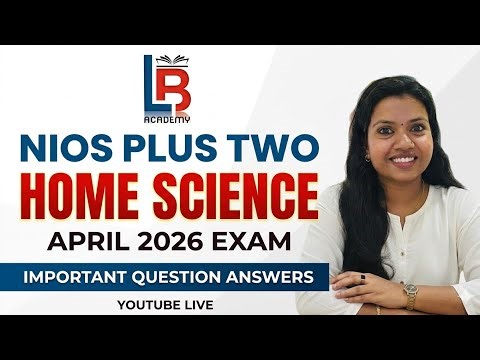 NIOS Class 12 Home Science (321) Exam Preparation Tips | Important Topics for April 2026#nios