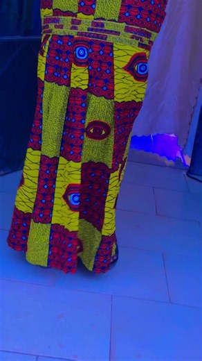 Vibrant Geometric Patterned Outfit Showcase