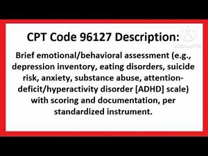 CPT code 96127
