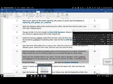 Walkthrough: Access Chapter 4 Grader Project on MyLab IT