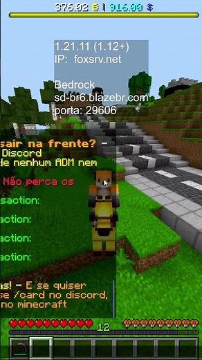 Playing with Subscribers on Brazilian Minecraft Bedrock and Java with voice chat