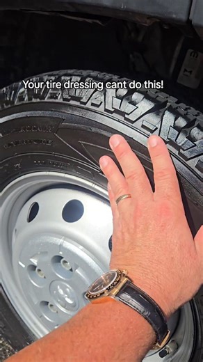 Go to dura-coating.c om Now in Gloss and Satin Matte! Over 150,000 people per year make the switch to Dura-Dressing Tire Coating and leave the slimy, silicone tire dressings that sling behind! 🫵 NO Oils, Silicone, or Solvents 🚫 Made in the USA 🇺🇸 Premium Professional detailing products when only the best will do. You won’t find this at the auto parts stores 😎 Fully washable, Water Proof, No Sling, Dry to the touch, No more brown tires! No oils, no silicone, no solvents. Eco friendly, non ha