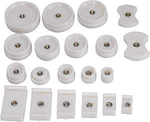 20 Pcs Watch Case Press, Professional Cage Tools Back Case Press, Capping Machine Accessories Back Case Press Dies, Watch Press Die Kit for Watch Repairing Case Closing