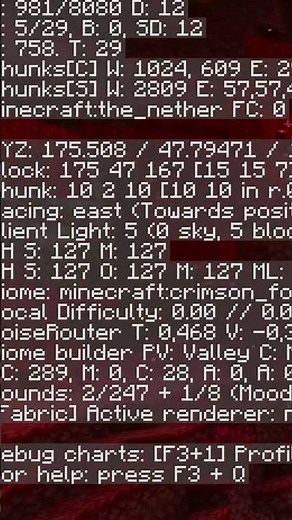 How to calculate nether coordinates in Minecraft #shorts