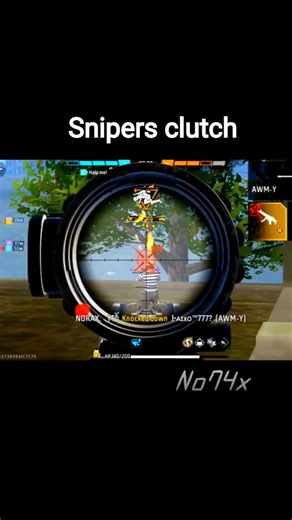 sniper clutch 😈😈 #freefire #gaming #shorts