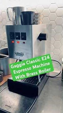 Gaggia Classic E24 Espresso Machine: The Best Gaggia Classic to date! #espresso #gaggia #latte